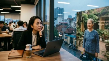 Hình ảnh mang tính biểu tượng về tâm lý và điềm báo khi mơ thấy cô giáo cũ trong không gian lớp học truyền thống