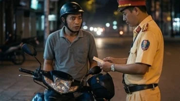 Người đàn ông căng thẳng khi mơ thấy công an bắt xe và kiểm tra giấy tờ vào ban đêm