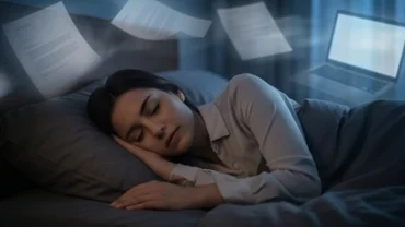 Người phụ nữ ngủ trằn trọc khi liên tục mơ thấy công việc và áp lực chốn công sở