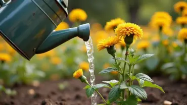 Mơ thấy cúc khô được tưới nước