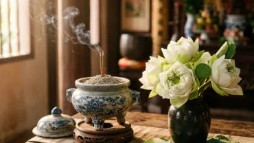 Hình ảnh mang tính biểu tượng về điềm báo phong thủy và tâm linh khi mơ thấy đám ma trong văn hóa dân gian Việt Nam