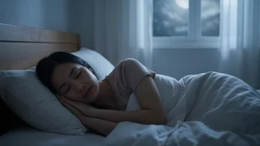 Gương mặt bình yên của một người đang ngủ sâu khi giải mã điềm báo mơ thấy đám ma người đã chết