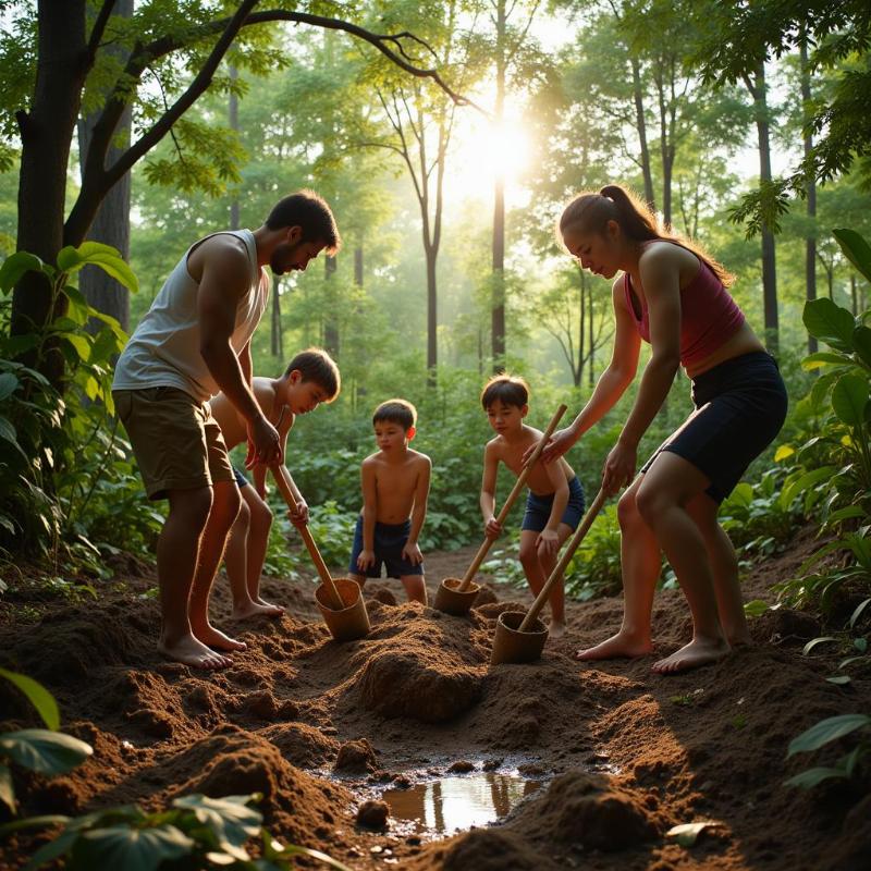 Mơ thấy đào khoai sọ cùng người khác