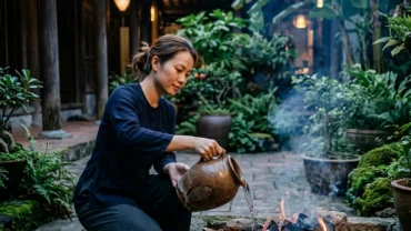Hình ảnh người đang dập tắt đám cháy minh họa cho điềm báo mơ thấy dập lửa về khả năng kiểm soát những rắc rối