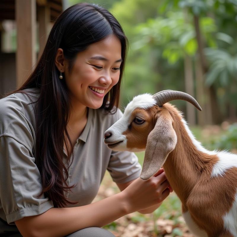 Mơ thấy dê con đang bú mẹ