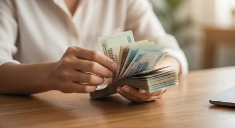 Mơ thấy đếm tiền: Điềm báo tài lộc và bảng số may mắn 1 Người kinh doanh đang hạnh phúc đếm số lượng lớn tiền mặt tượng trưng cho điềm báo thành công
