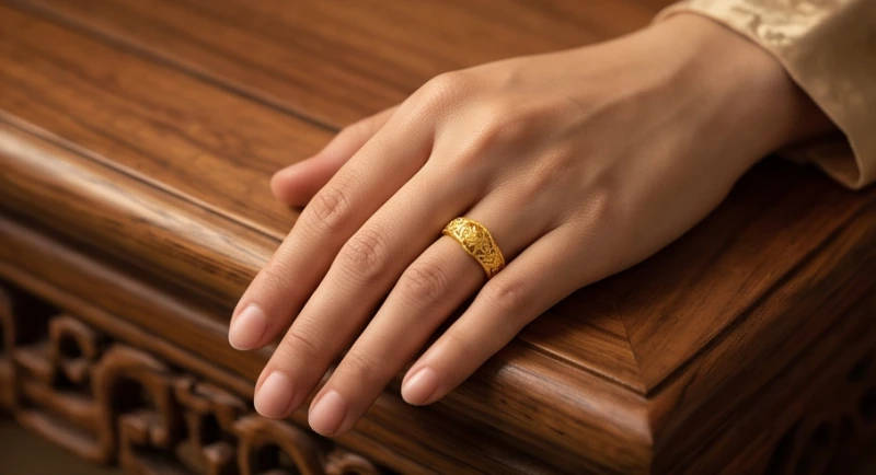 Mơ thấy vàng: Giải mã điềm báo, góc nhìn tâm lý & con số may mắn 4 Cận cảnh chiếc nhẫn vàng 24K được đeo trên tay tượng trưng cho sự cam kết vững chắc và cơ hội chốt hợp đồng