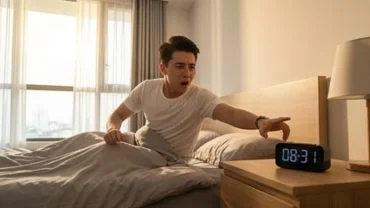 Nhân viên văn phòng hốt hoảng thức giấc khi mơ thấy đi làm muộn do áp lực công việc