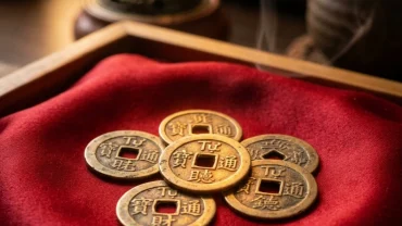 Hình ảnh minh họa điềm báo tài lộc và ý nghĩa phong thủy chi tiết khi bạn nằm mơ thấy đồng tiền xu trong giấc ngủ