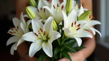 Mơ thấy được tặng hoa loa kèn trắng
