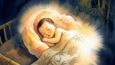 Hình ảnh mang tính biểu tượng về việc giải mã ý nghĩa giấc mơ thấy em bé chết và điềm báo tâm linh