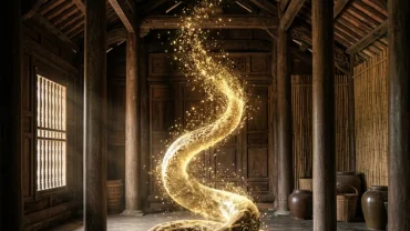 Hình ảnh minh họa điềm báo tâm linh và thông điệp phong thủy khi mơ thấy giết trăn
