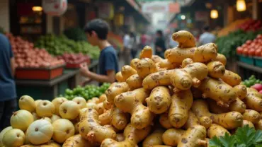 Mơ thấy gừng thối trong chợ