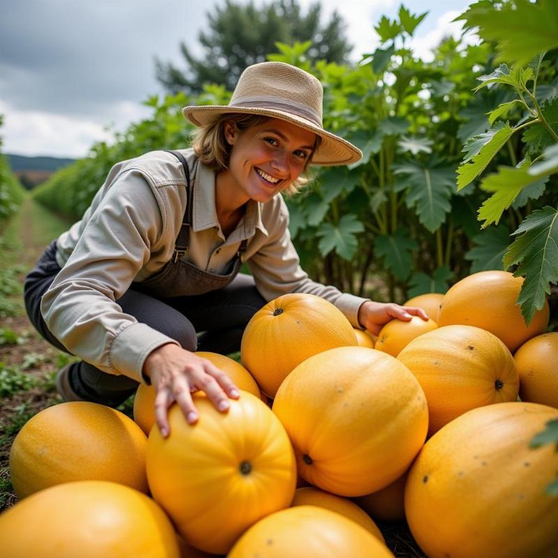 Mơ thấy hái dưa lưới chín mọng là điềm gì?