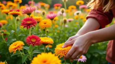 Mơ thấy hái hoa đồng tiền nhiều màu sắc