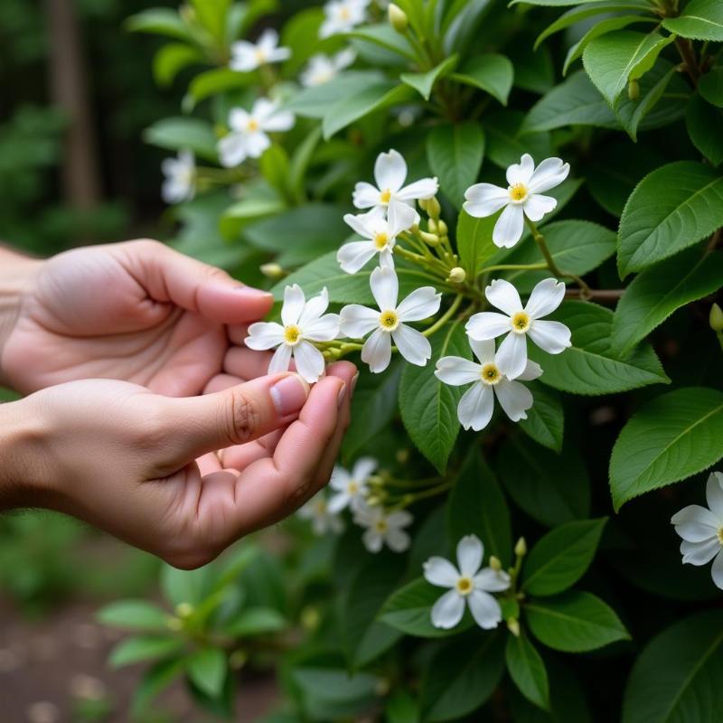 Mơ thấy hái hoa nhài trắng