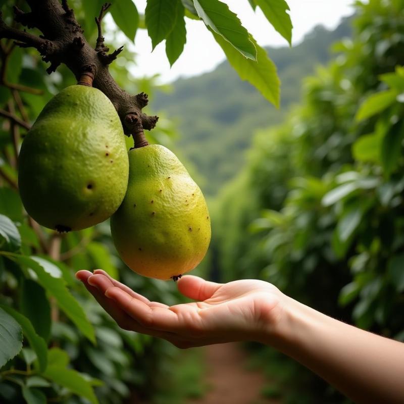 Mơ thấy hái mãng cầu xanh