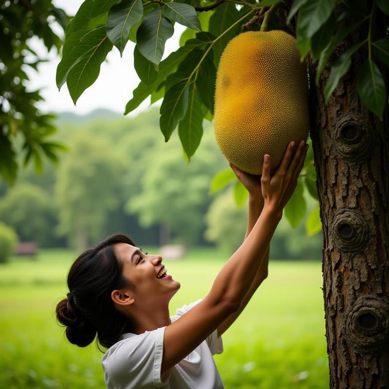 Mơ thấy hái mít chín trên cây