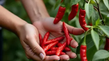 Mơ thấy hái ớt cay đỏ rực