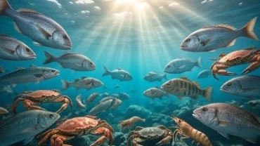 Giấc mơ thấy hải sản tươi sống bơi lội đại diện cho điềm báo tài lộc