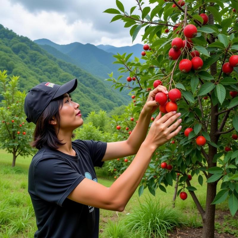 Mơ thấy hái táo mèo chín