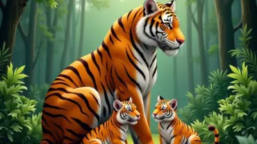 Mơ thấy hổ đẻ con trong rừng
