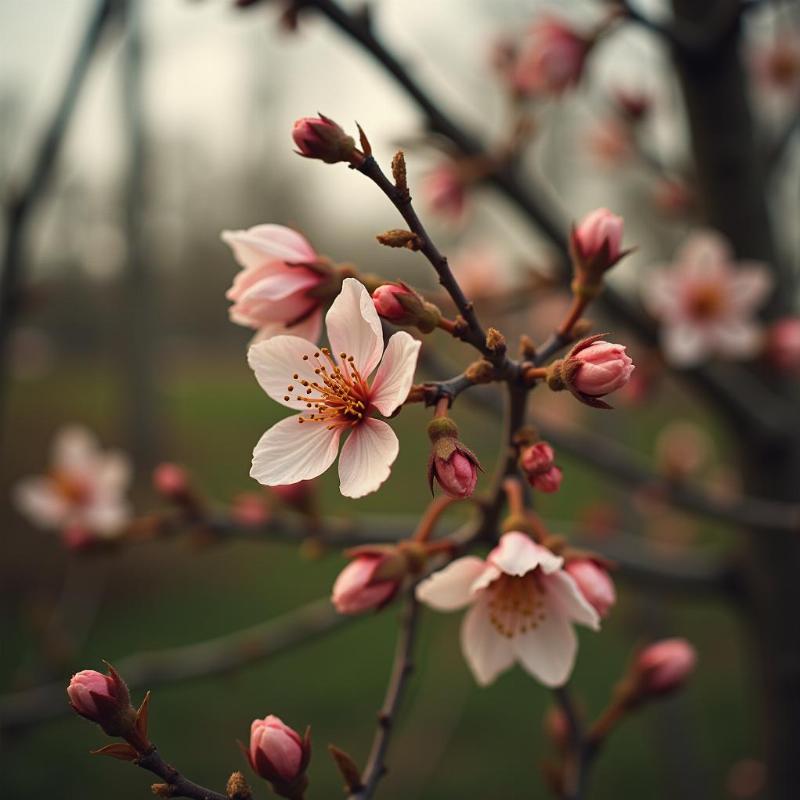 Mơ thấy hoa đào tàn úa