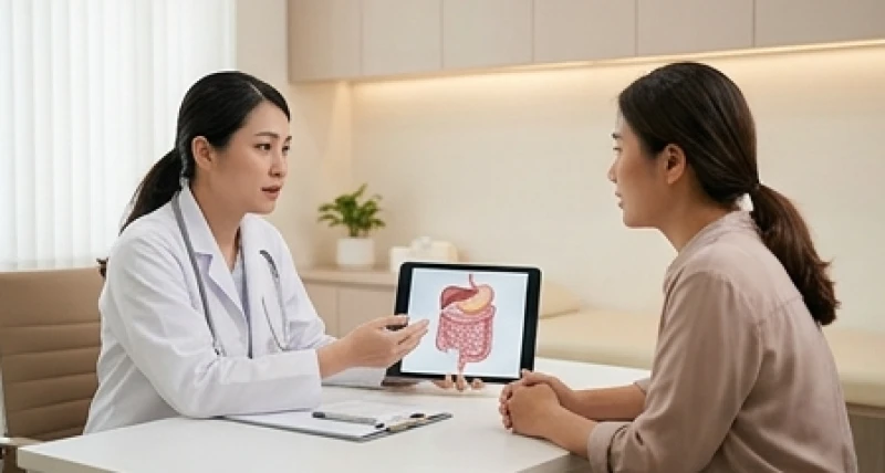 Mơ thấy ỉa trong quần: Điềm báo, số may mắn & mốc ứng nghiệm 3 Bác sĩ đang tư vấn cho bệnh nhân về các vấn đề rối loạn tiêu hóa và đau quặn bụng liên quan đến giấc mơ thấy ỉa trong quần