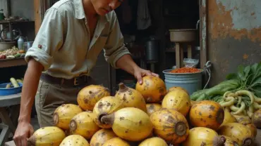 Mơ thấy mua khoai sọ thối ở chợ