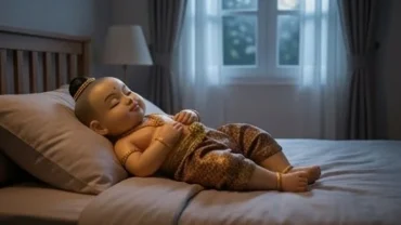 Bức tượng nhỏ mang hình dáng búp bê Á Đông trong không gian tĩnh lặng, giải mã điềm báo mơ thấy kumanthong