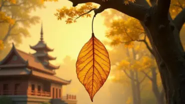 Mơ thấy lá đề rụng vàng