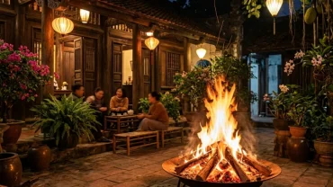 Hình ảnh minh họa ý nghĩa tâm linh và phong thủy khi mơ thấy lửa bùng cháy rực rỡ