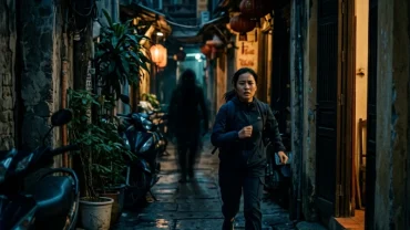 Hình ảnh minh họa về ý nghĩa tâm lý và tâm linh khi mơ thấy ma đuổi trong không gian tối tăm