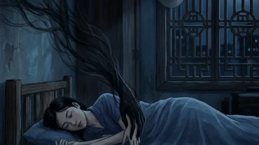 Bóng đen bí ẩn vươn tay từ góc khuất thể hiện cảm giác ngột ngạt khi mơ thấy ma kéo tay