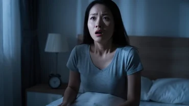 Cô gái giật mình thức giấc giữa đêm trong trạng thái hoảng hốt sau khi nằm mơ thấy ma quỷ