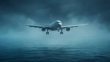 Chiếc máy bay khổng lồ từ từ lao xuống mặt biển mù sương trong giấc mơ thấy máy bay rơi xuống nước