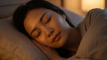 Người phụ nữ có giấc ngủ bình yên và thanh thản khi mơ thấy mình đang niệm phật trong không gian ấm áp