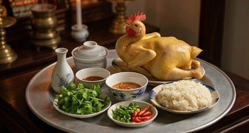 Mơ thấy giết mổ gia cầm: Điềm báo hung cát & bộ số may mắn 1 Mâm cúng truyền thống với gà luộc chín vàng, giải đáp thắc mắc nằm mơ thấy giết mổ gia cầm là điềm gì