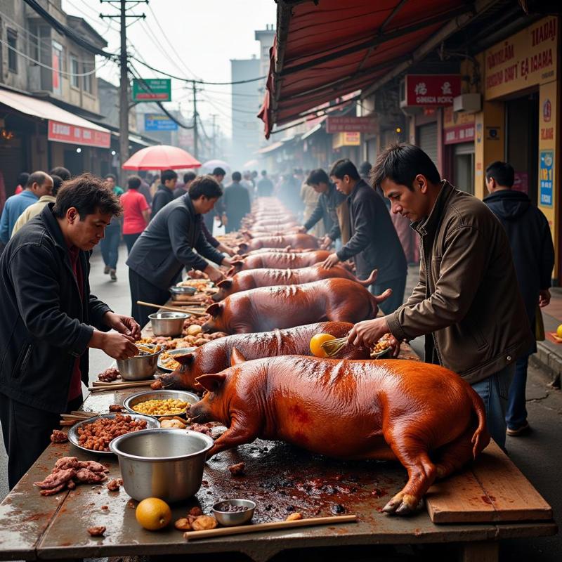 Mơ thấy mổ lợn để thịt