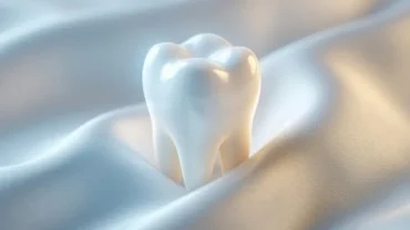 Chiếc răng trắng sáng vươn lên mạnh mẽ đại diện cho điềm lành và sinh khí dồi dào khi mơ thấy mọc răng