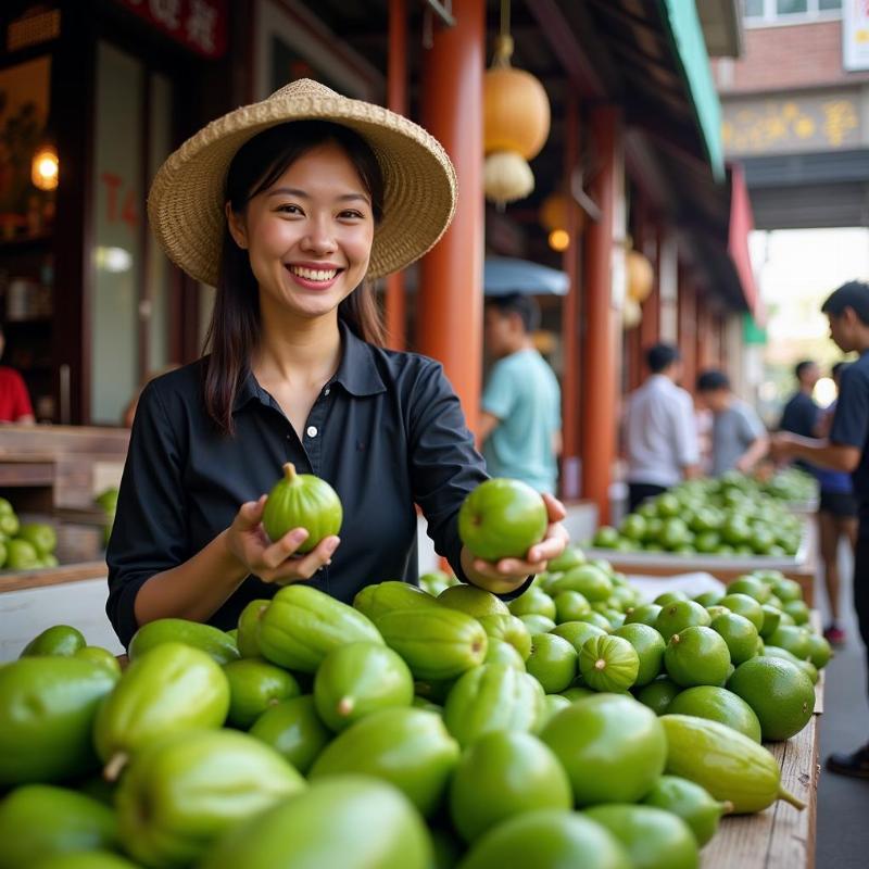 Mơ thấy mua bí xanh cho tài lộc