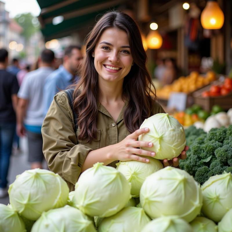 Mơ thấy mua cải trắng tươi ngon