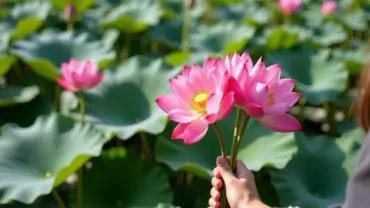 Mơ thấy mua hoa sen tại đầm sen