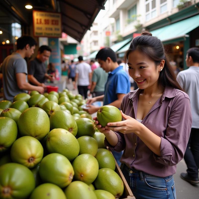 Mơ thấy mua mãng cầu ở chợ Bến Thành