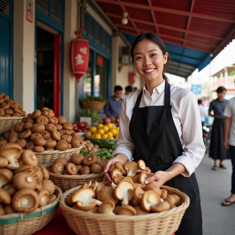 Mơ thấy mua nấm đông cô tươi