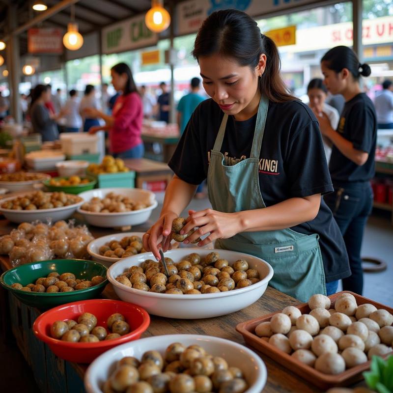 Mơ thấy mua ốc ở chợ tấp nập