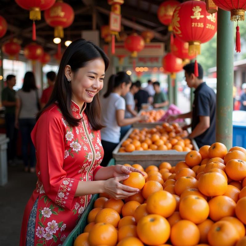 Mơ thấy mua quýt cho tết