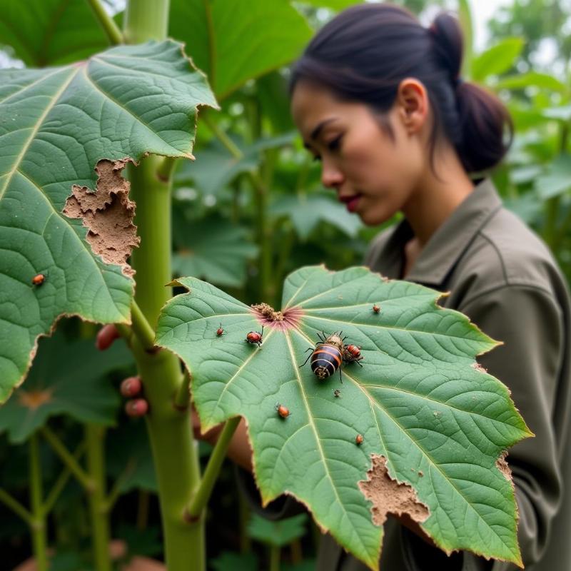 Mơ thấy mua rau răm bị sâu