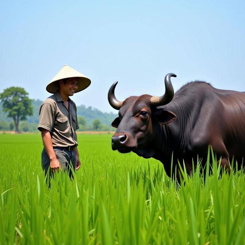 Ông Ba nằm mơ thấy mua trâu