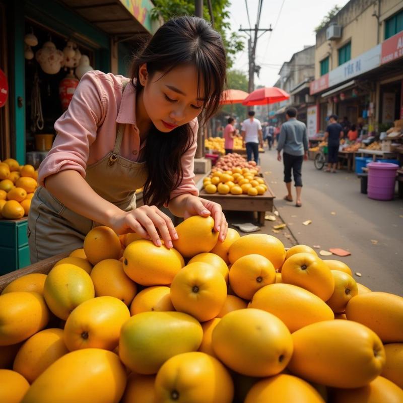 Mơ thấy mua xoài chín vàng ươm